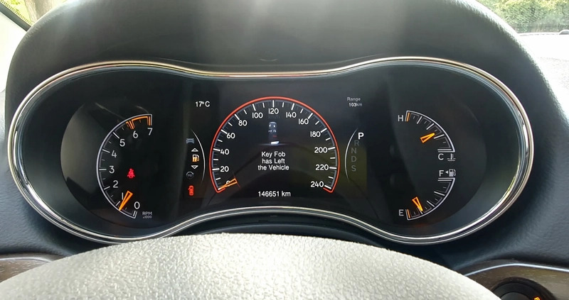 Jeep Grand Cherokee cena 78700 przebieg: 146670, rok produkcji 2014 z Warszawa małe 106